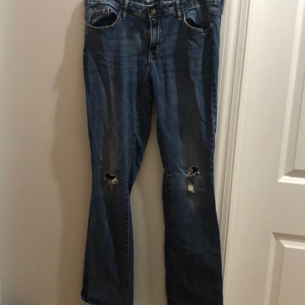 Mossimo Distessed Mid Rise Skinny Bootcut Jeans 12